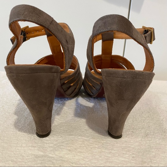 Chie Mihara strappy platform sandals in taupe. Sz 38. - Picture 4 of 9